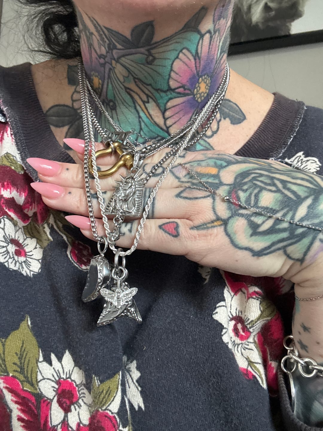 Customer photo review of VIRGIN MARY PENDANT
