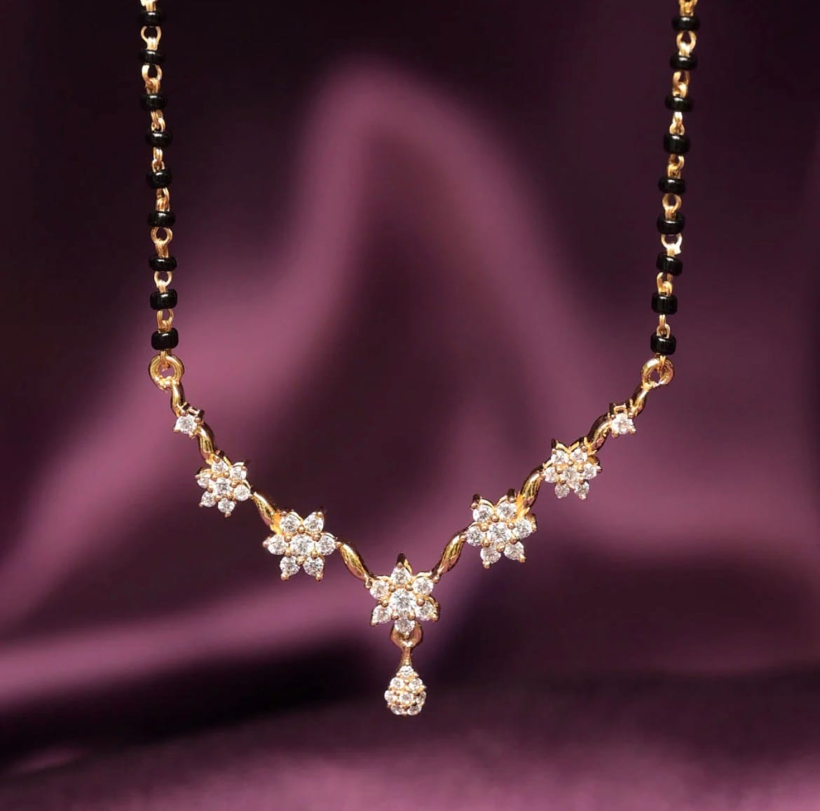 Customer photo review of Blossom Mangalsutra