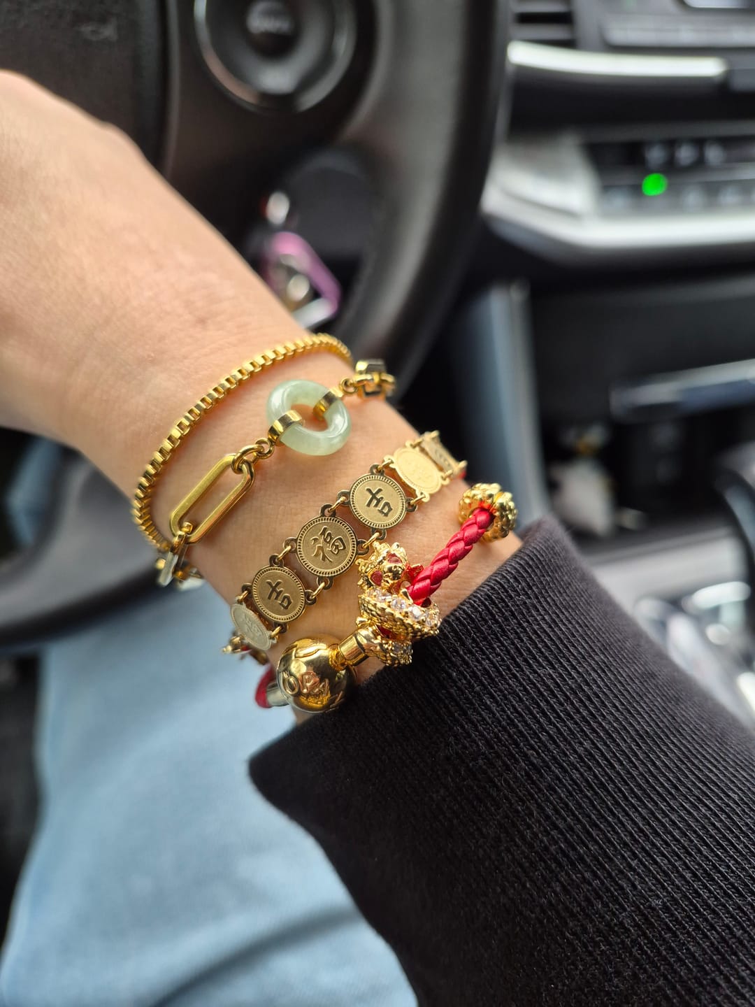 Customer photo review of Lucky Coin Bracelet