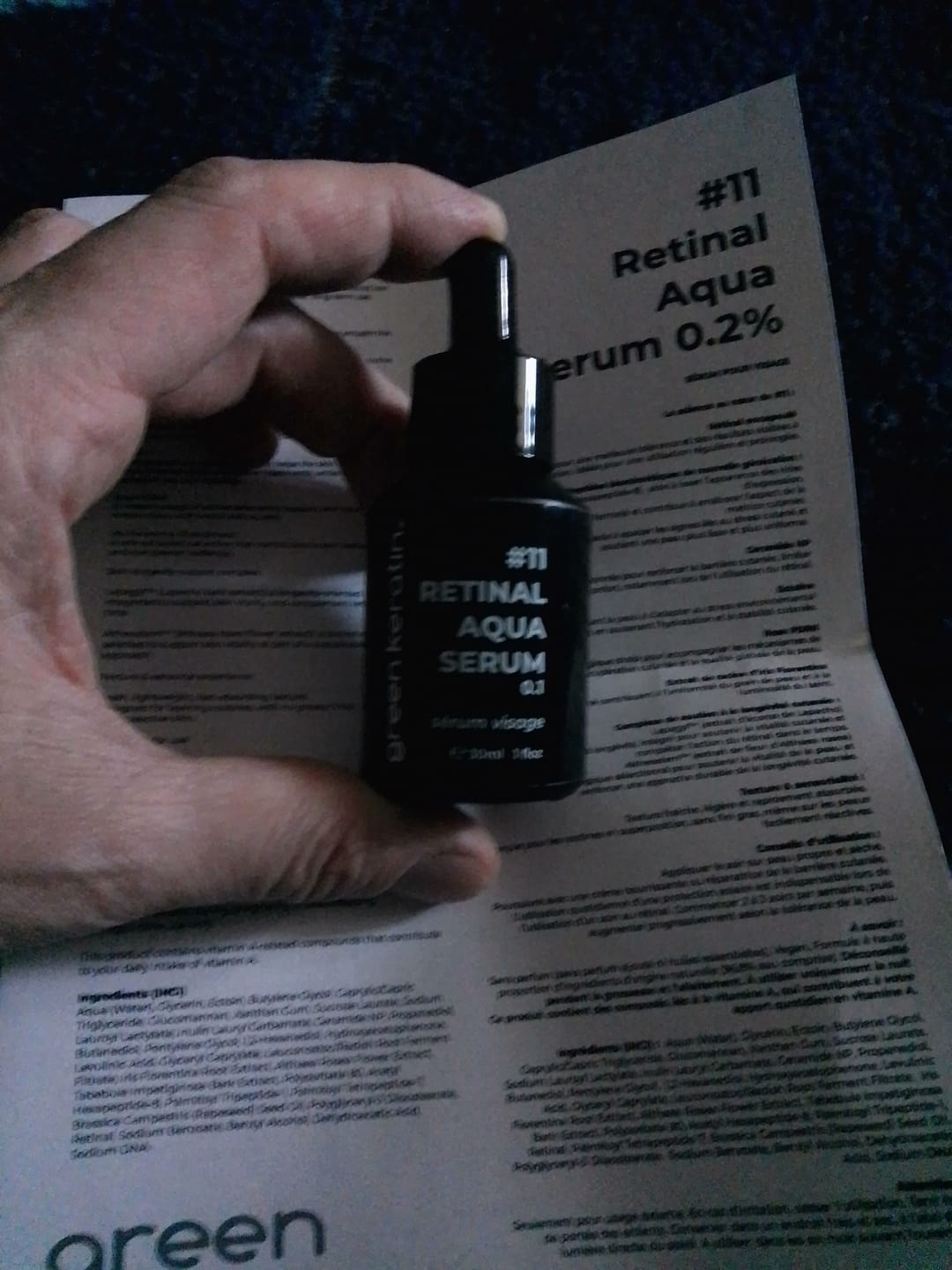 Customer photo review of #11 Retinal Aqua Serum, 30ml