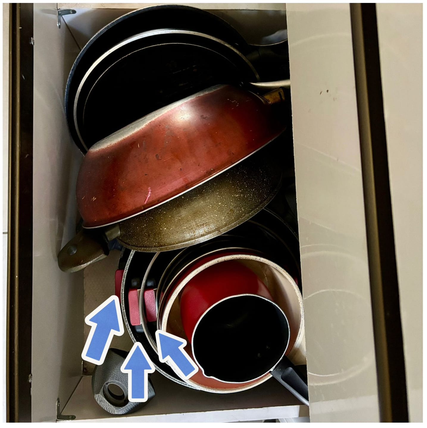 Customer photo review of Batería de Cocina 6 Piezas Acero Inoxidable