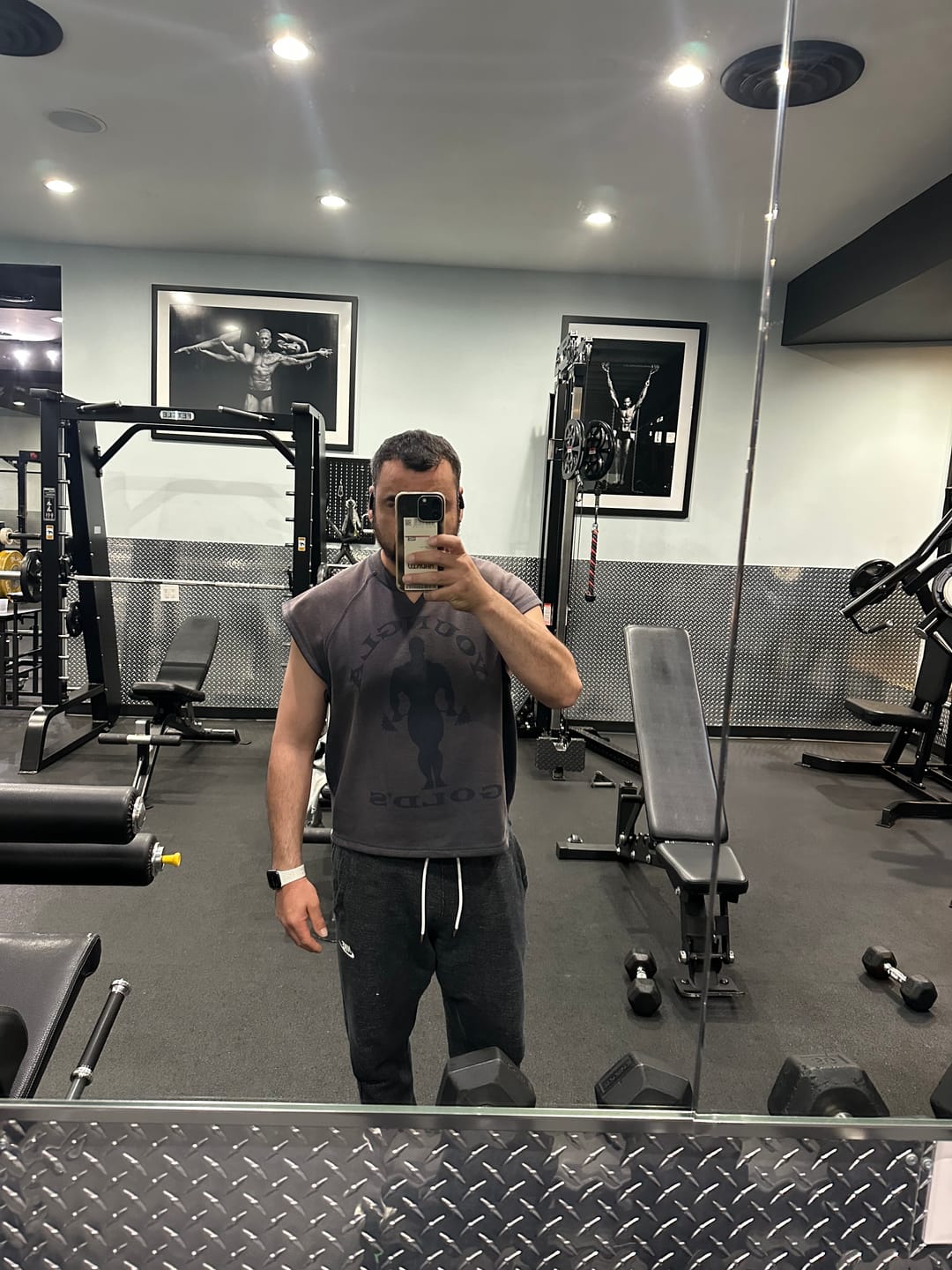 Customer photo review of 5097 - Gold's Iron Legacy Shadow Cut-Offs