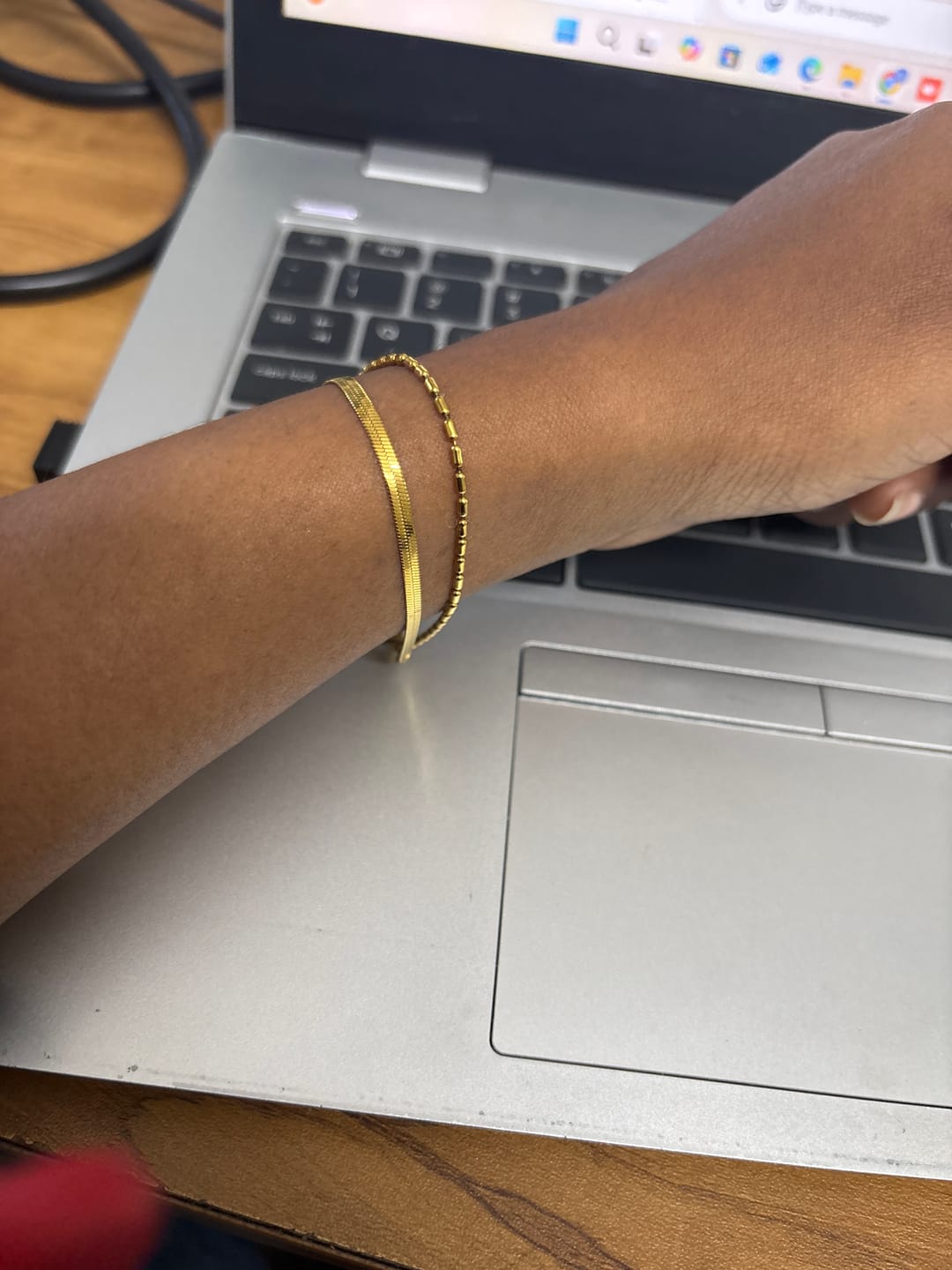 Customer photo review of Multi-layered Beaded Bracelet