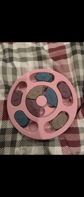 Customer photo review of Interactive Cat Puzzle Feeder for Slower, Happier Meals