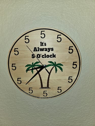 Customer photo review of Wall Clock Set - January