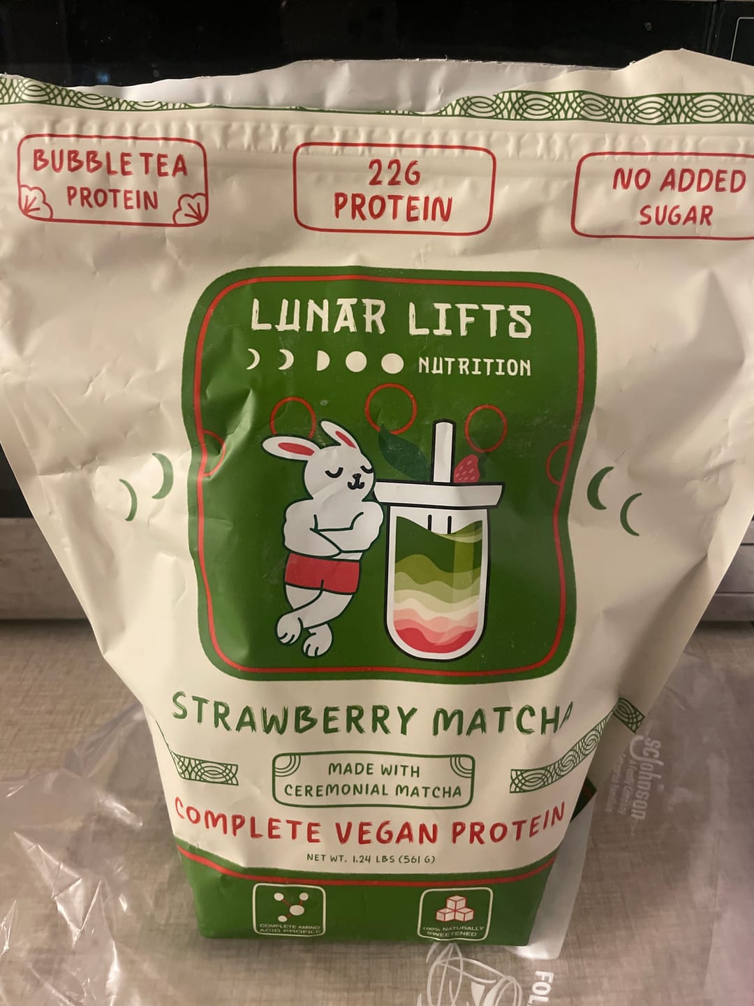 Customer photo review of Strawberry Matcha - Vegan