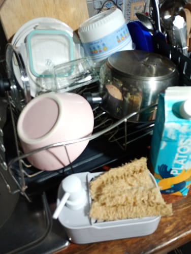 Customer photo review of Jabon líquido para PLATOS en cartón