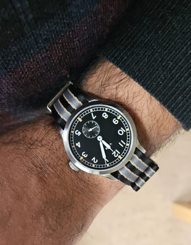 Customer photo review of NTTD Bond Nylon Watch Strap