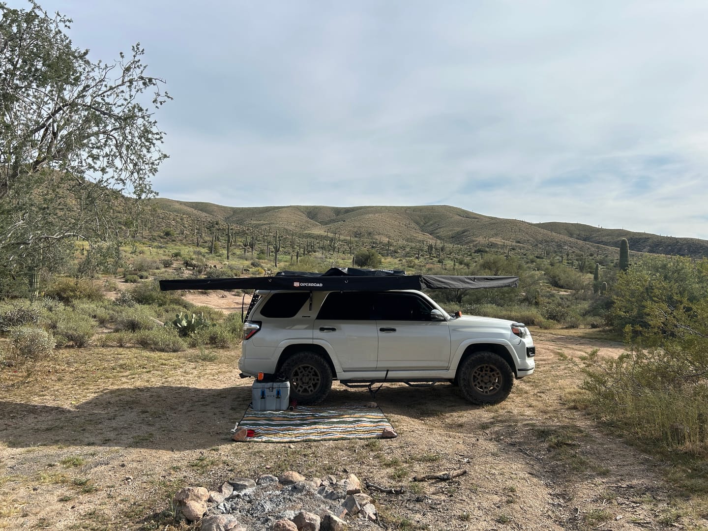 Customer photo review of OPENROAD 180 Free Standing Awning