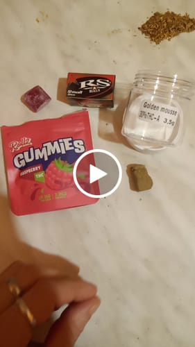 Customer video review of Golden Mousse 30% THCA