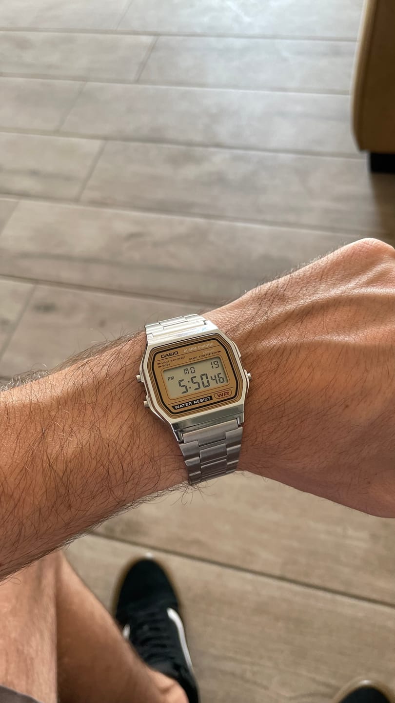 Customer photo review of Reloj Casio Vintage A158WEA-9EF Plateado [EXCLUSIVO]