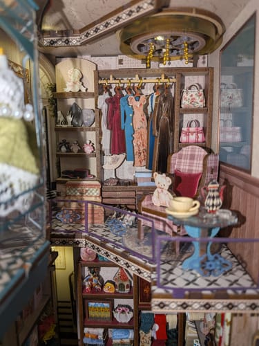 Customer photo review of Sewing Room DIY Wooden Book Nook Shelf Insert