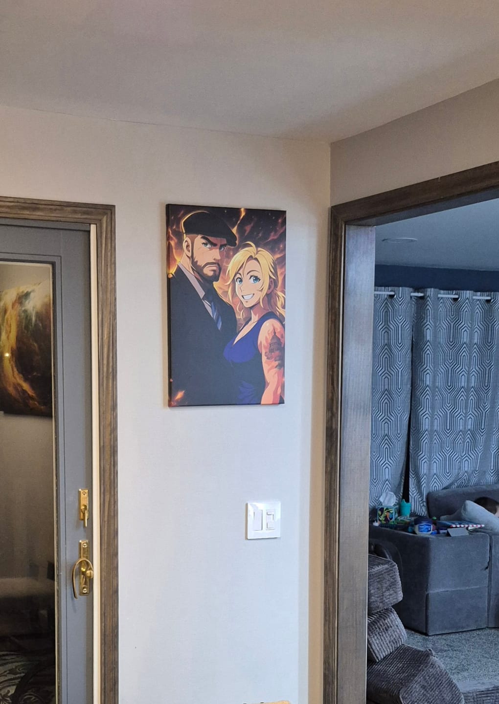 Customer photo review of Personalized Canvas - Portrait in Anime style