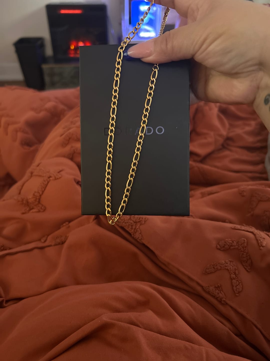 Customer photo review of Figaro Chain - 5mm