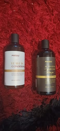 Customer photo review of Activated Charcoal Shampoo 400ml