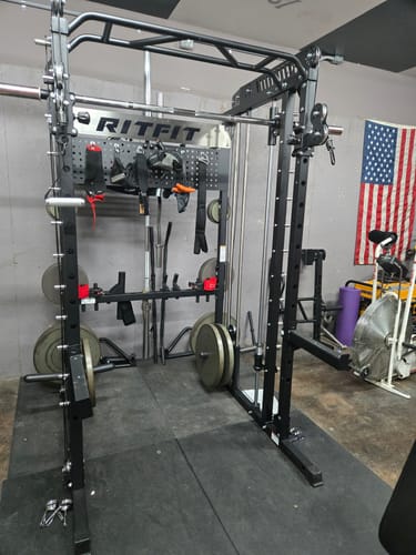 Customer photo review of RitFit M1 PRO Multi-Functional Smith Machine with Cable Crossover System and Squat Rack for Home Gym