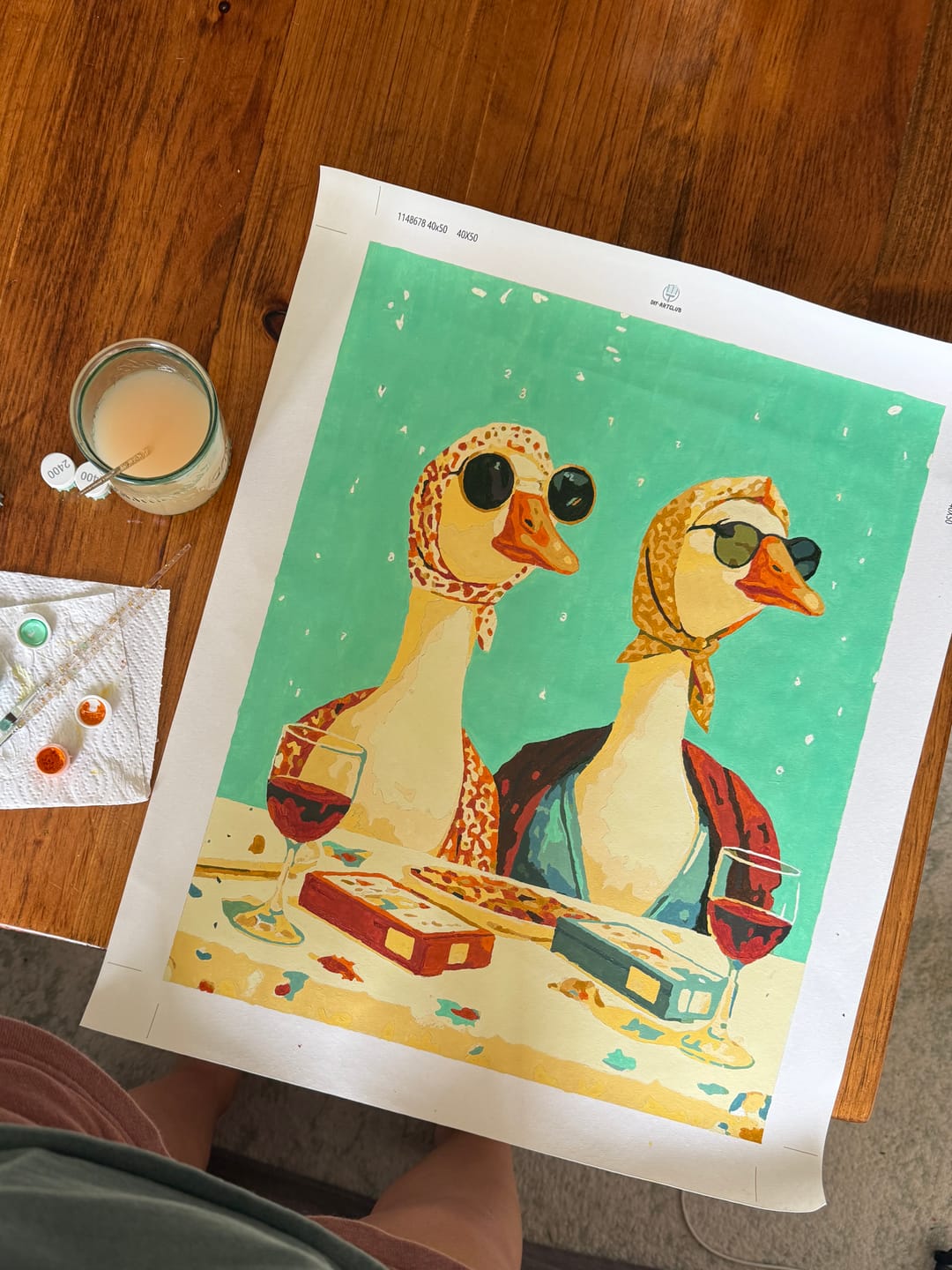 Customer photo review of Goosips | Paint by Number