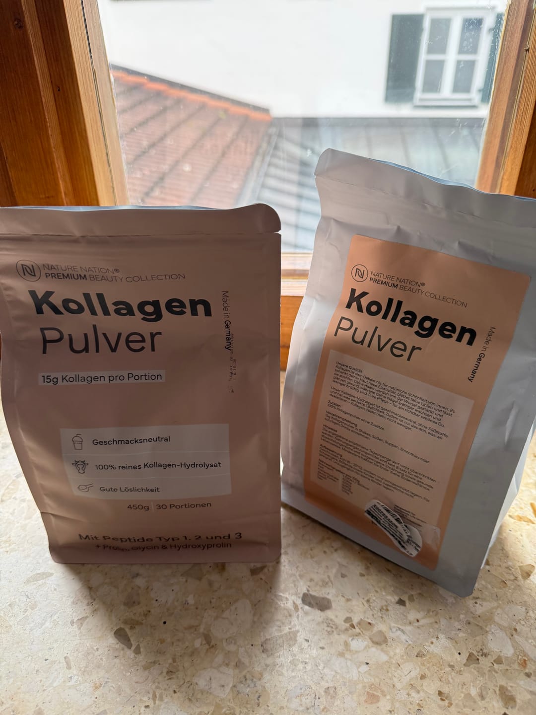 Customer photo review of Kollagen Pulver Hydrolysat, 450g - 100% Peptide Typ I, II & III, geschmacksneutral & leicht löslich