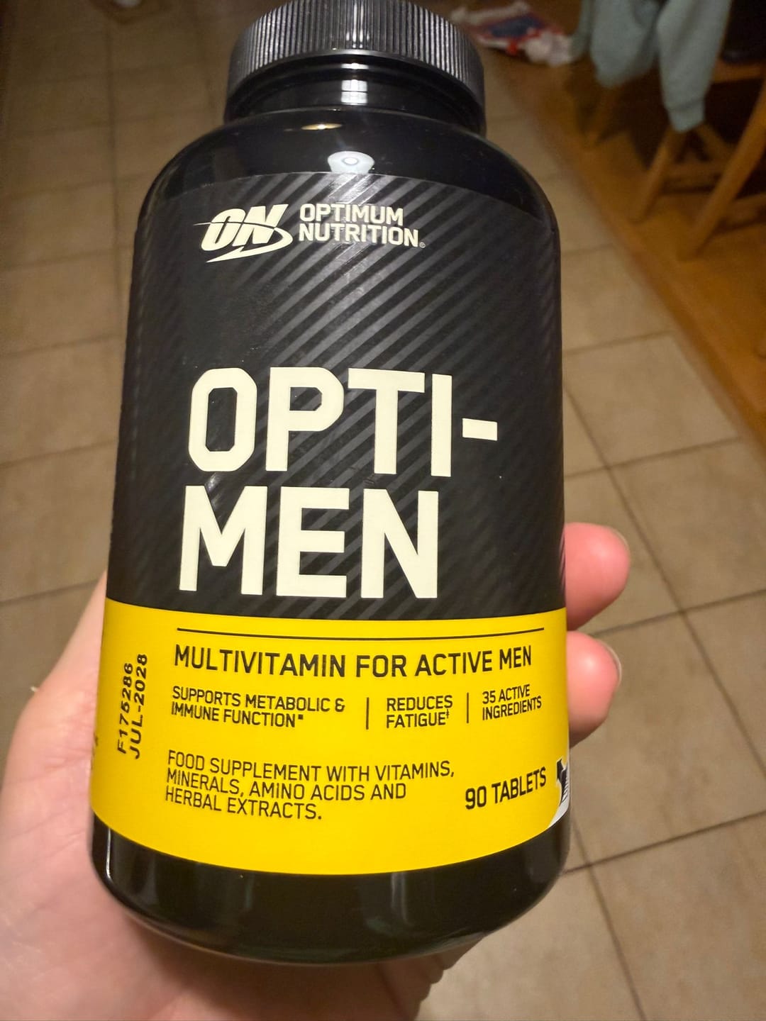 Customer photo review of Opti-Men Multivitamīni (90 tabletes)