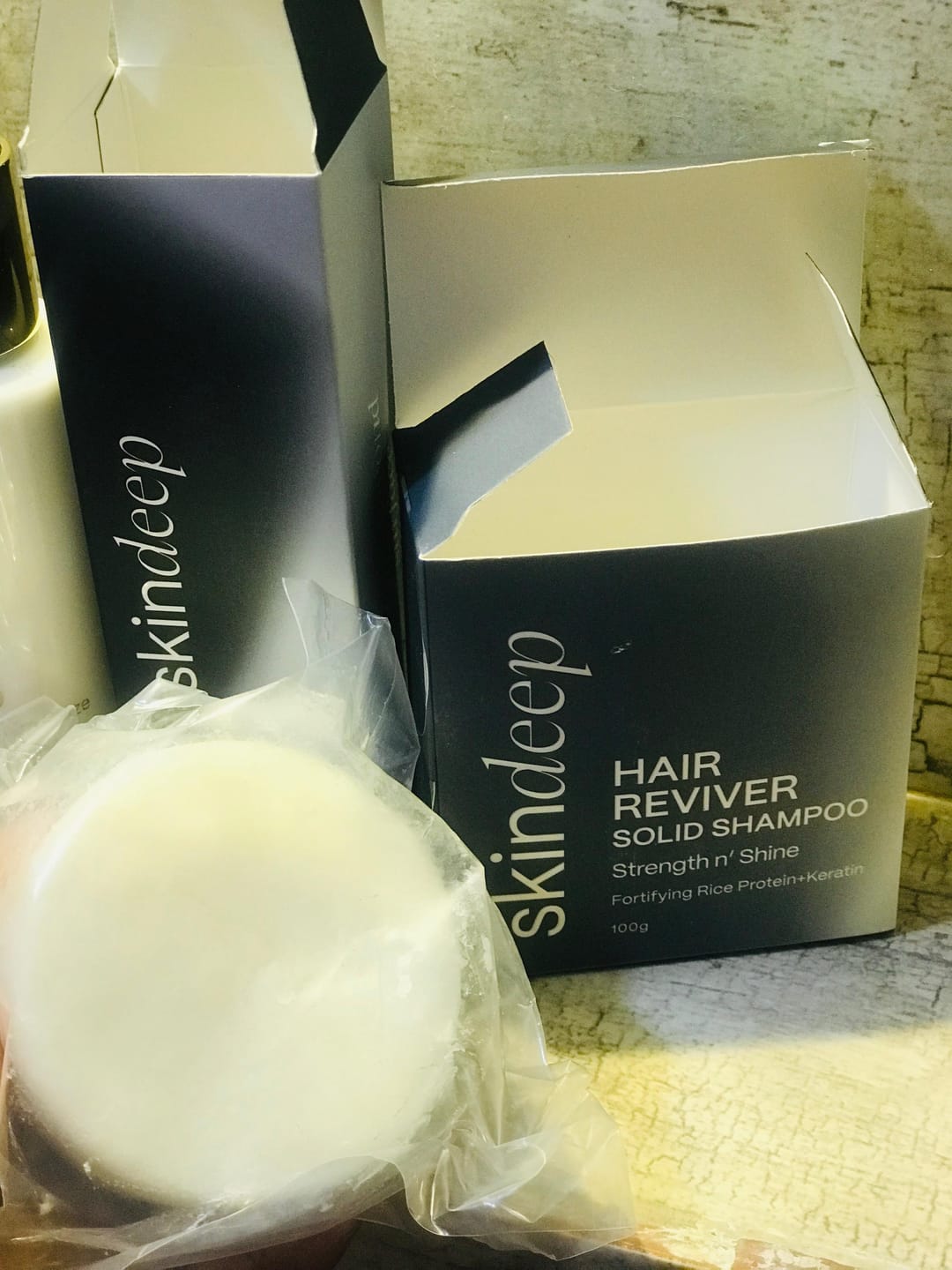 Customer photo review of HAIR REVIVER - Rice Protein Solid Shampoo