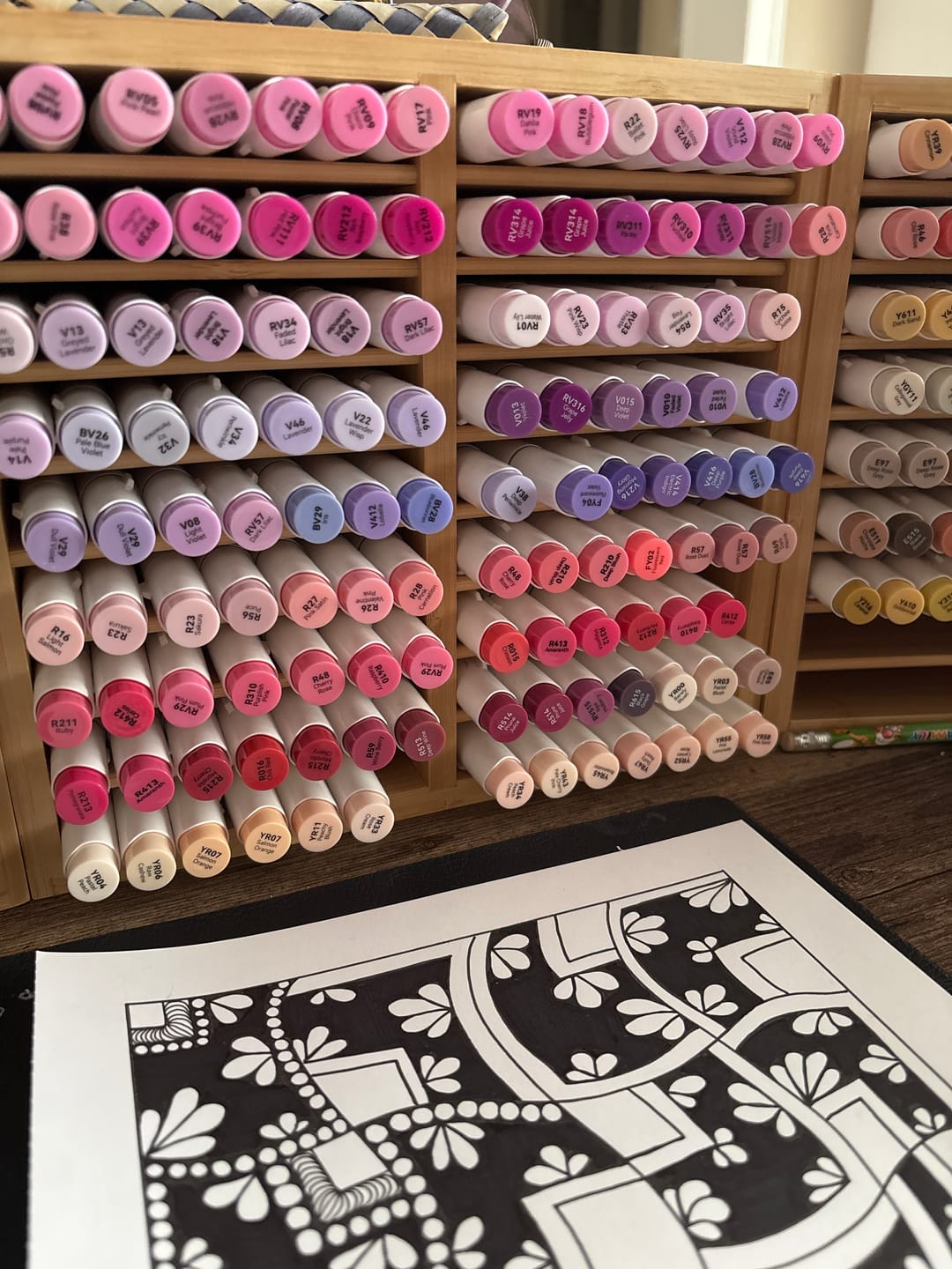 Customer photo review of Ohuhu Bleedproof Double-Sided Marker Pad, Spiral-Bound