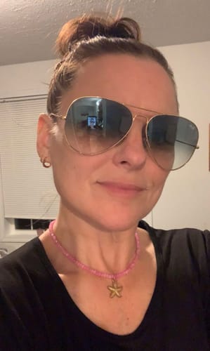 Customer photo review of starfish beaded necklace