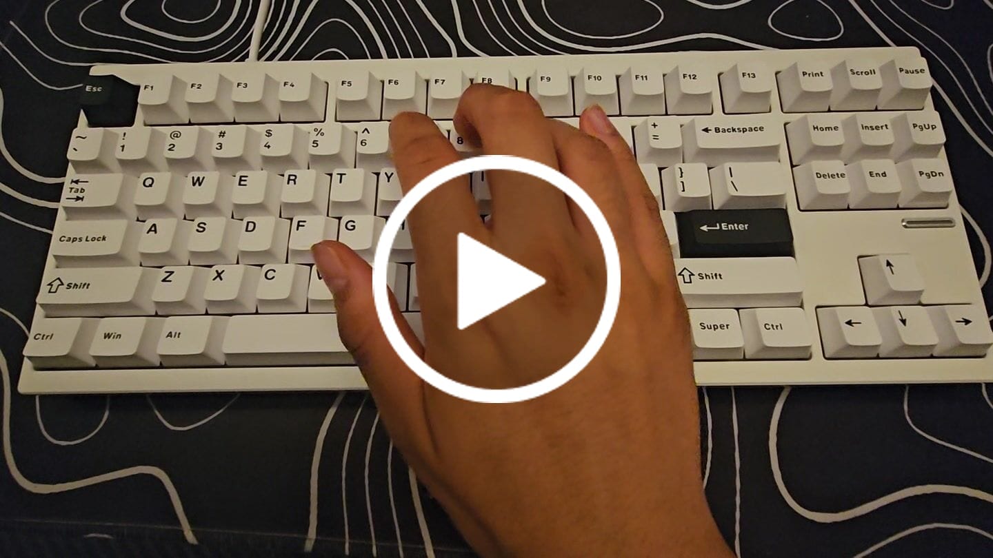 Customer video review of KEYGEEK Y2 LINEAR SWITCH FACTORY LUBED (10PCS)