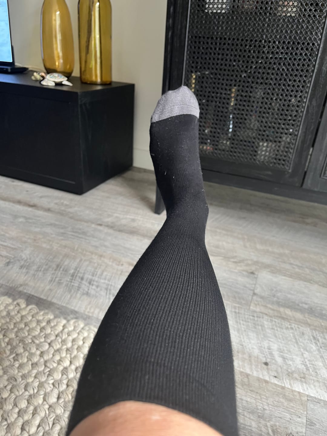 Customer photo review of Midnight Blend Compression Socks