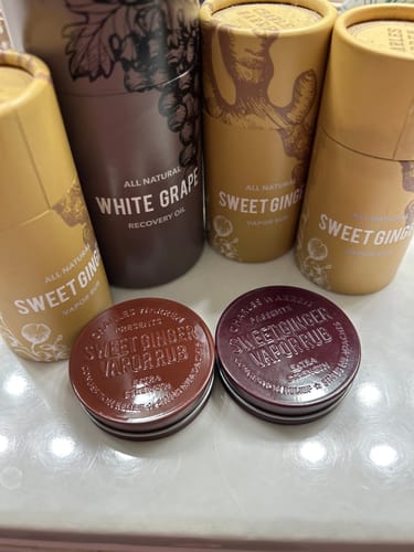 Customer photo review of Sweet Ginger Vapor Rub Stick