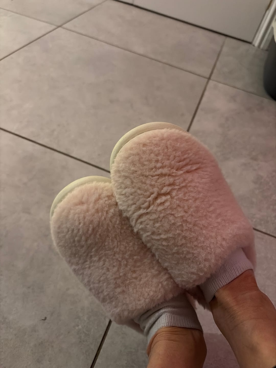 Customer photo review of Nordic Plush Slippers