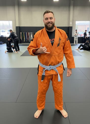 Customer photo review of Core Orange Brazilian Jiu Jitsu Mens BJJ Gi