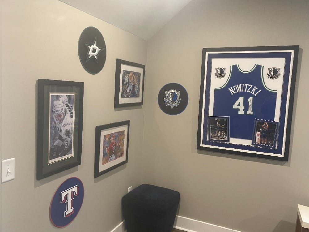 Customer photo review of Dallas Mavericks CRAFT SERIES 3D Embossed Metal Wall Art