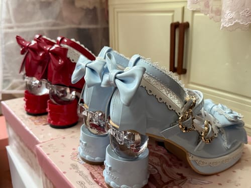 Customer photo review of Snowball Bow Winter Mary Jane