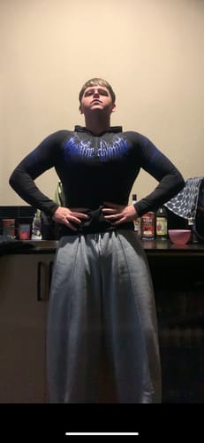 Customer photo review of Void Tech™ Pulsefire Hoodie Compression [BLUE]