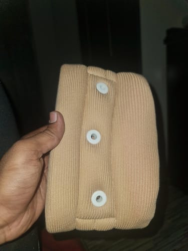 Customer photo review of Cervical Collar With Chin Support | Provides Moderate Support  & Stability to the Neck (Beige)