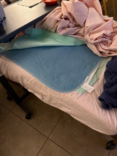 Customer photo review of Reusable Bed Pads