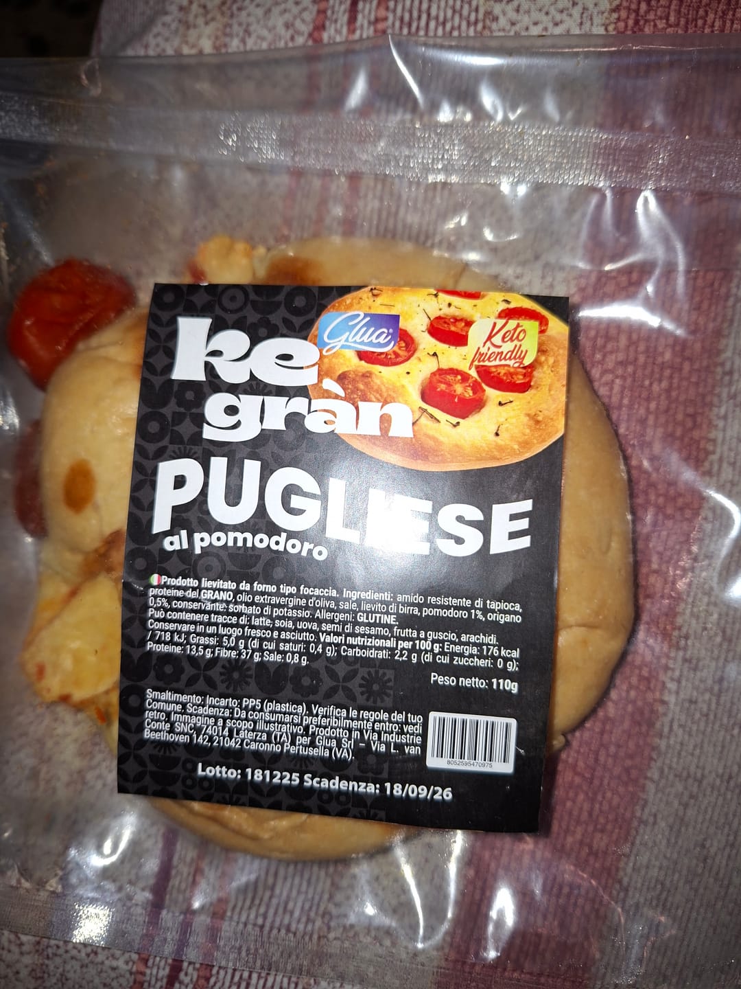 Customer photo review of Focaccia Pugliese proteica