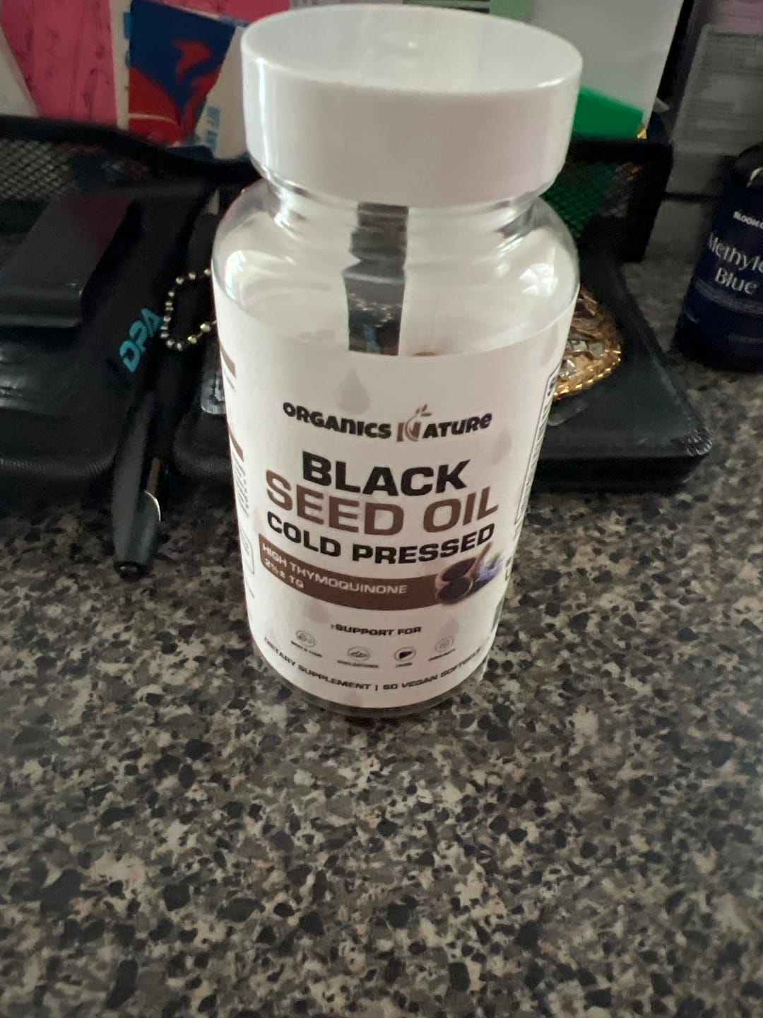 Customer photo review of Cold Pressed Black Seed Oil - 5 Bottles