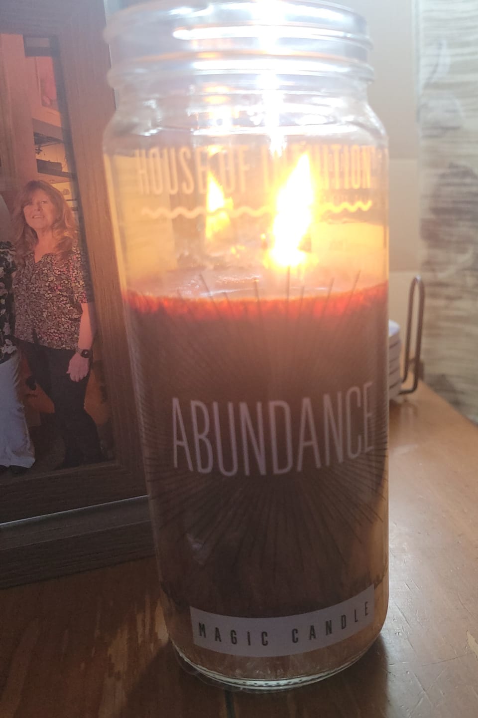 Customer photo review of Abundance Magic Candle