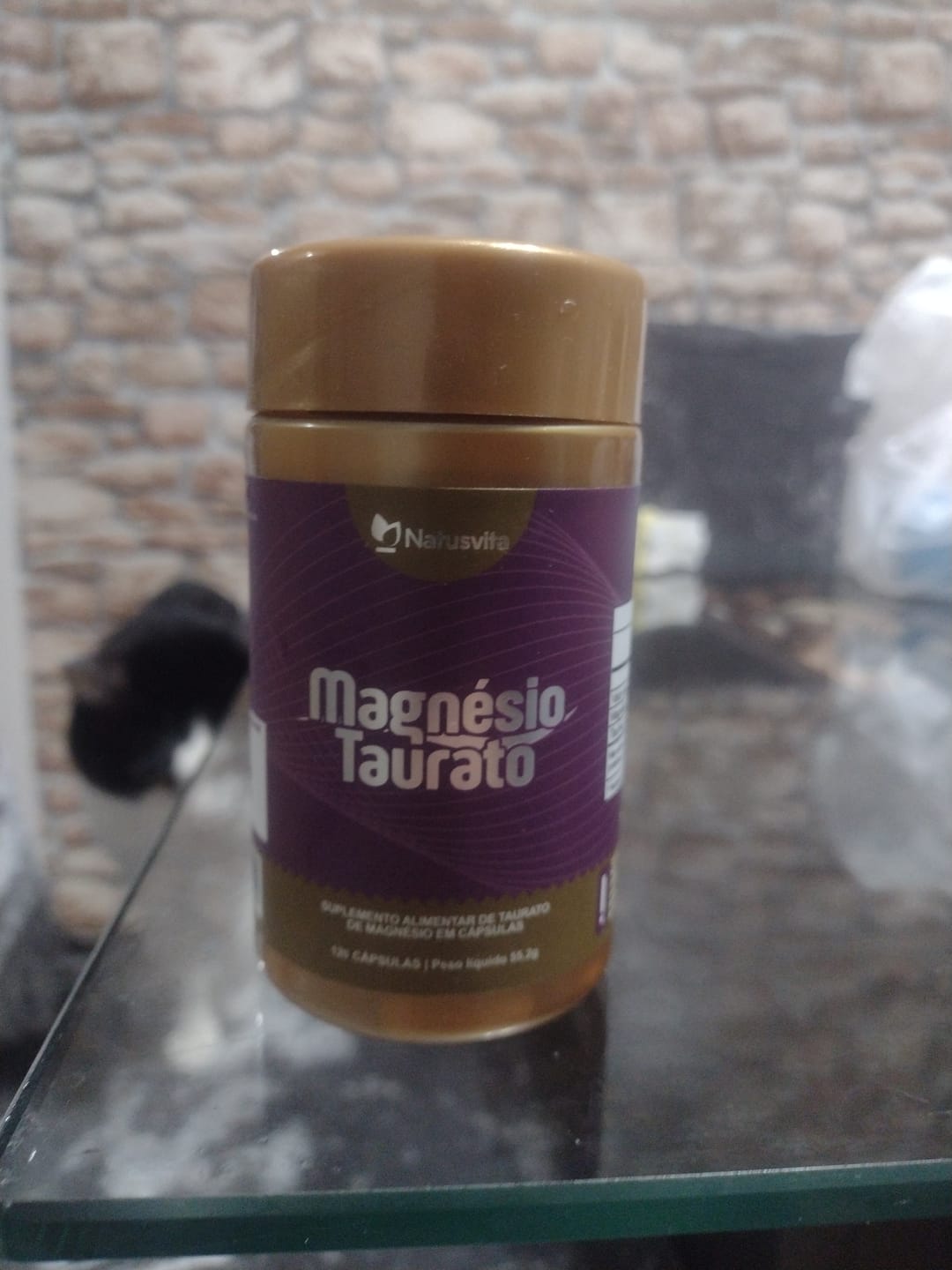 Customer photo review of Magnésio Taurato Puro. 120 cápsulas