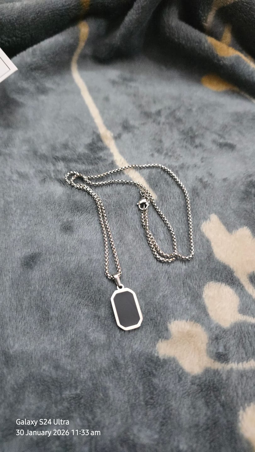 Customer photo review of Shadow Octane Necklace