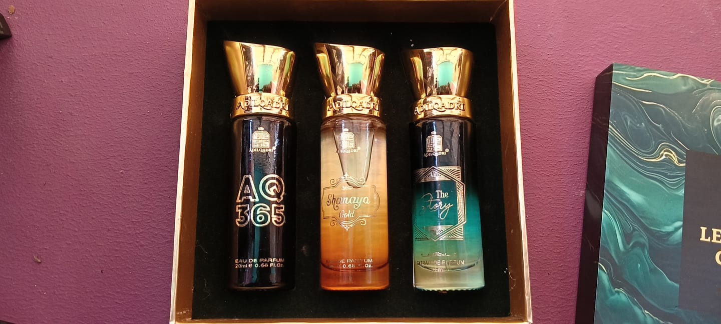 Customer photo review of Legendary Gift Set 3 Pcs Set of Premium Perfume Spray