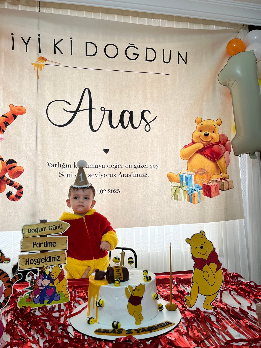 Customer photo review of Kişiselleştirilebilir Doğum Günü Örtüsü (#113)