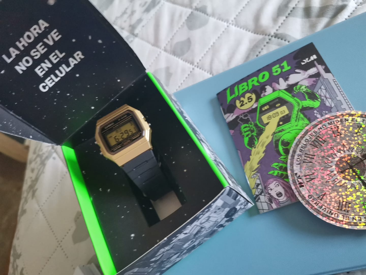 Customer photo review of Reloj Casio Vintage F-91WM-9ADF Dorado/Negro