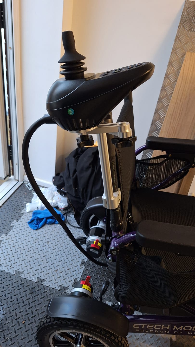 Customer photo review of Limited Edition Purple Lightweight Electric Wheelchair | Freedom Pro ST