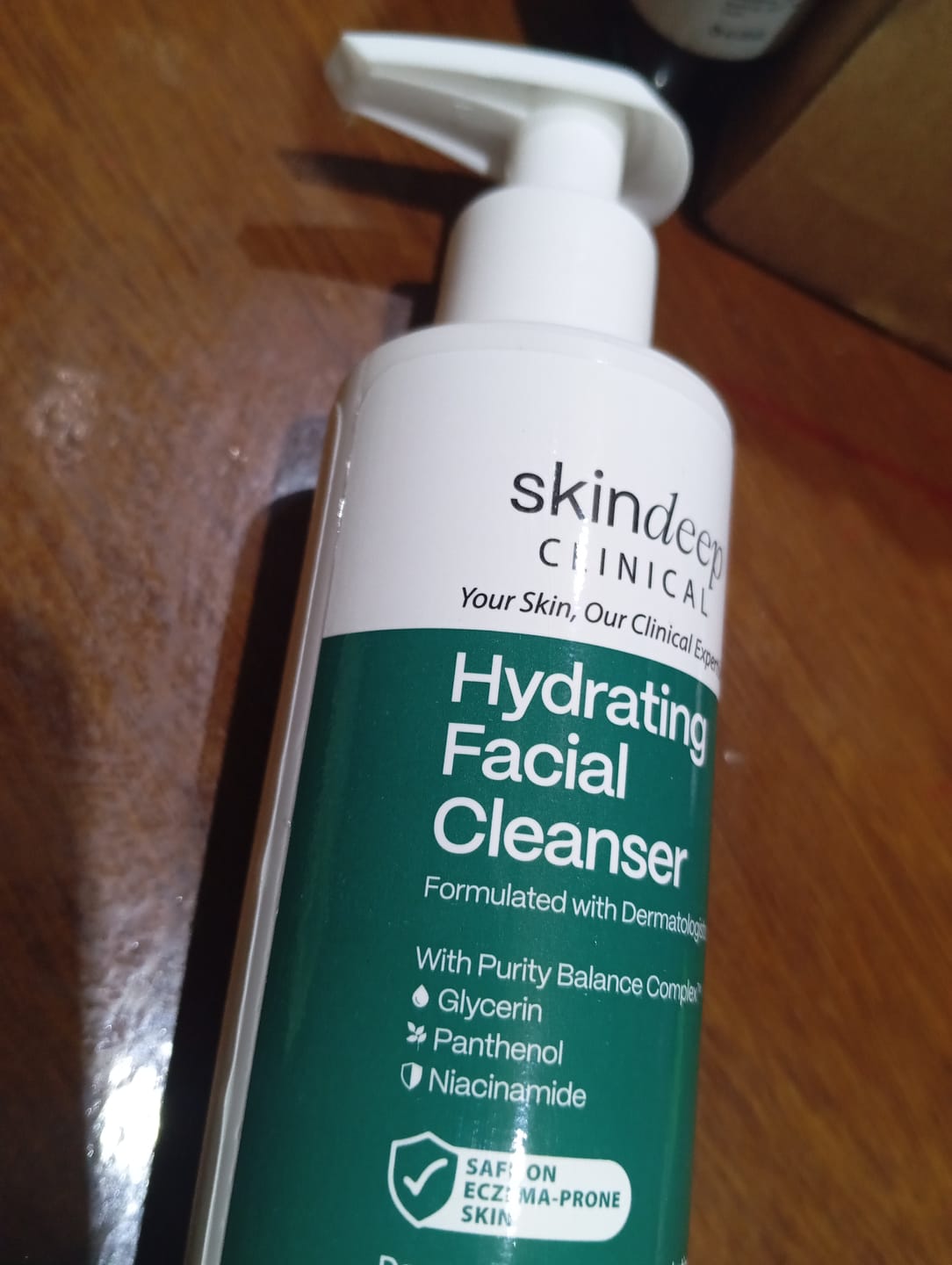 Customer photo review of Hydrating Facial Cleanser