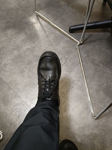 Customer photo review of Boys' Logan Senior School Shoes