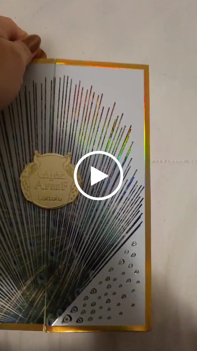 Customer video review of PERFUME AFEEF LATTAFA - 100ML