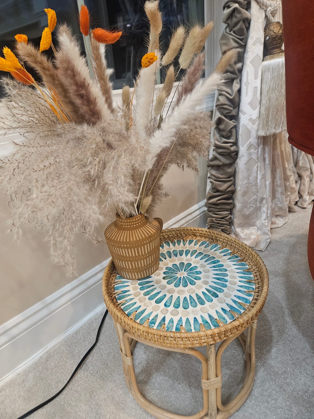 Customer photo review of Serene Rattan Table Set