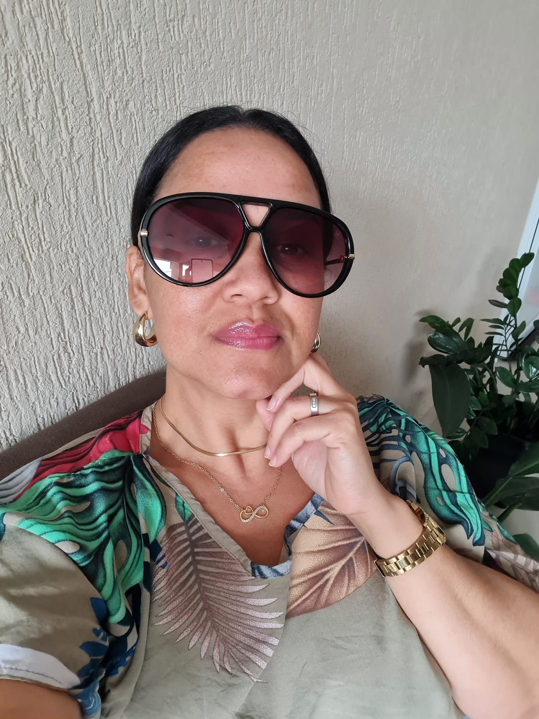 Customer photo review of Óculos Veneza